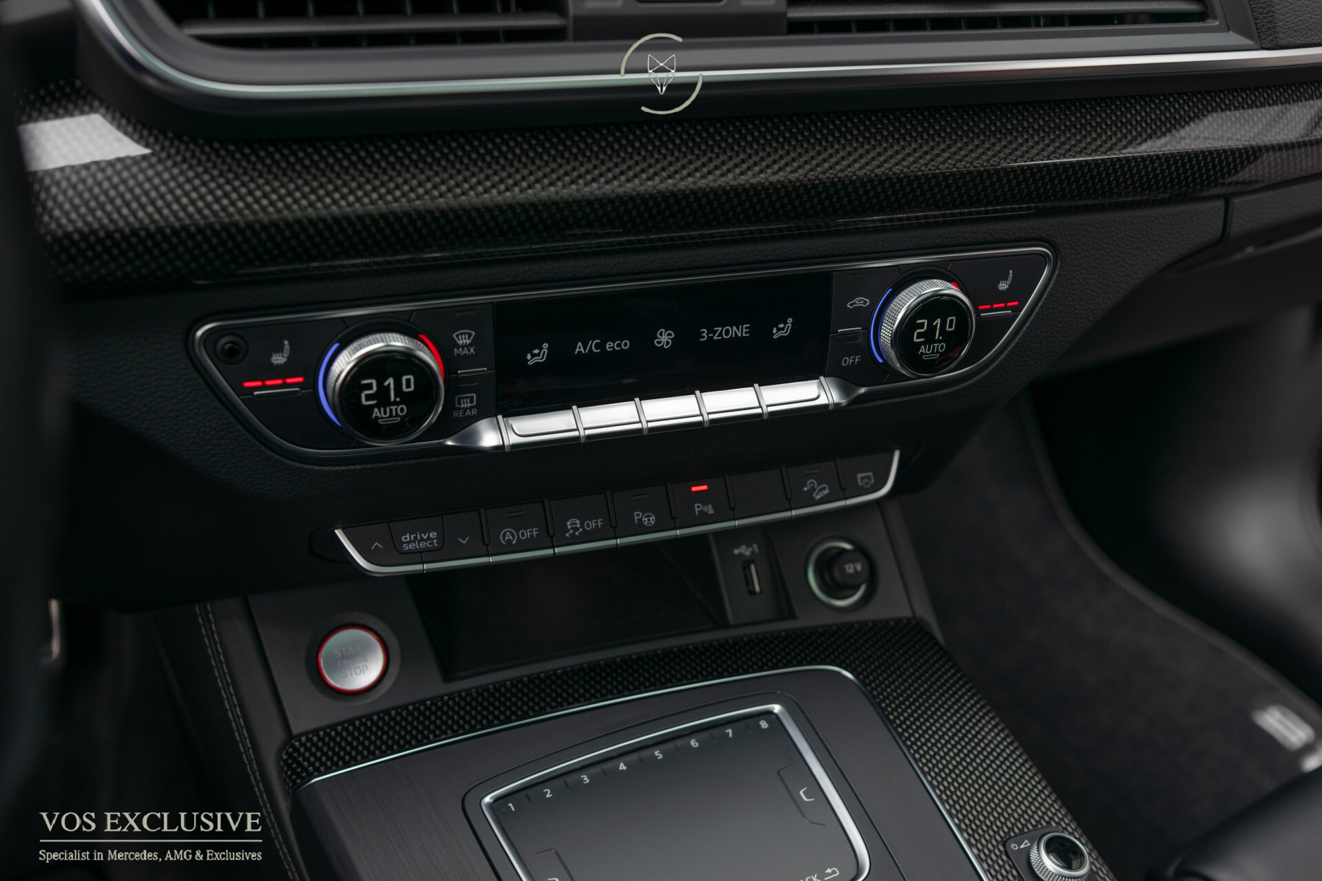 Audi SQ5 3.0 Tdi Quattro ABT | Carbon | B&O | ACC | Ruitleder | Luchtvering | HUD | Standkachel | Blackline | 21" | Matrix LED | New Service Foto 25