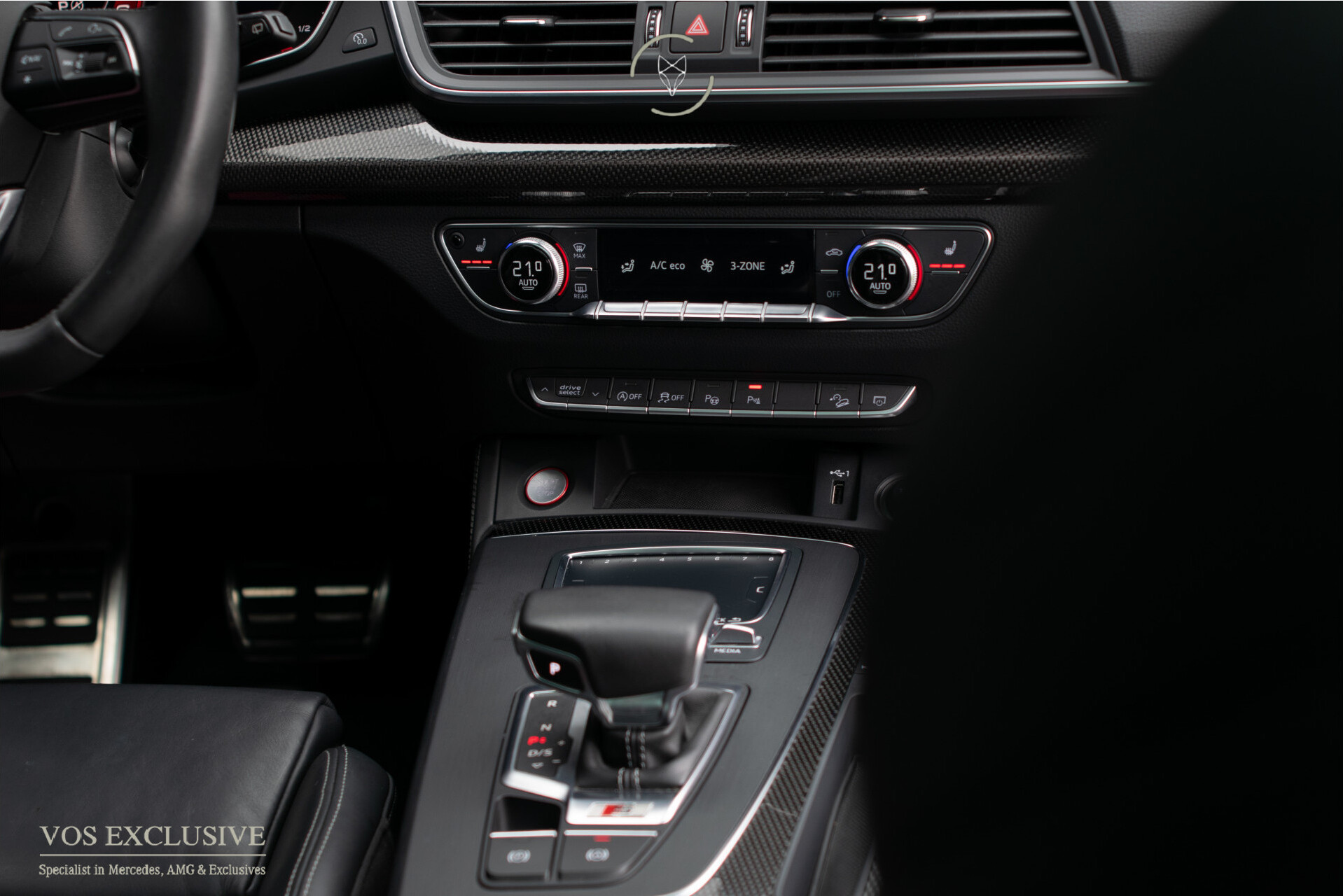 Audi SQ5 3.0 Tdi Quattro ABT | Carbon | B&O | ACC | Ruitleder | Luchtvering | HUD | Standkachel | Blackline | 21" | Matrix LED | New Service Foto 35