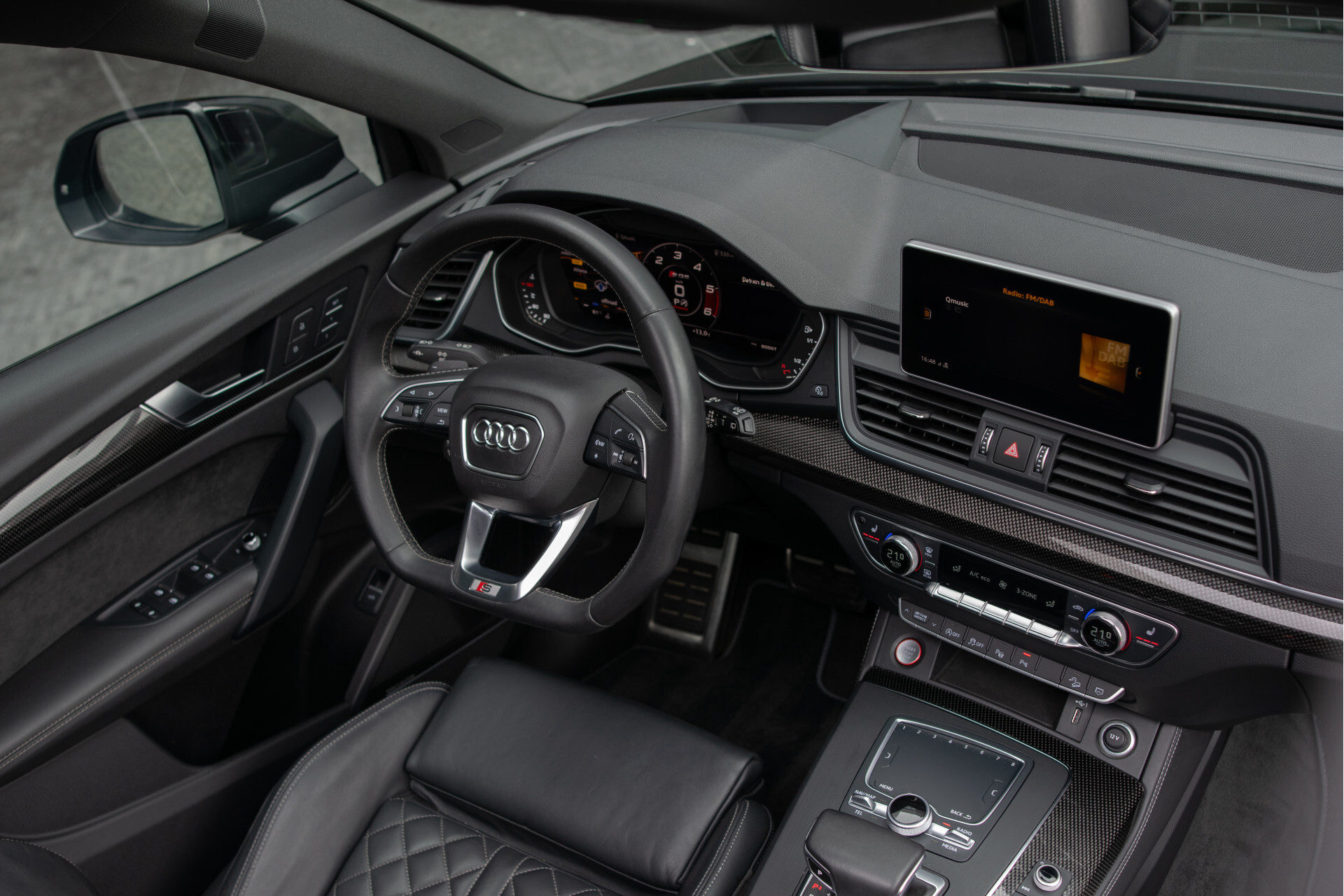 Audi SQ5 3.0 Tdi Quattro ABT | Carbon | B&O | ACC | Ruitleder | Luchtvering | HUD | Standkachel | Blackline | 21" | Matrix LED | New Service Foto 39