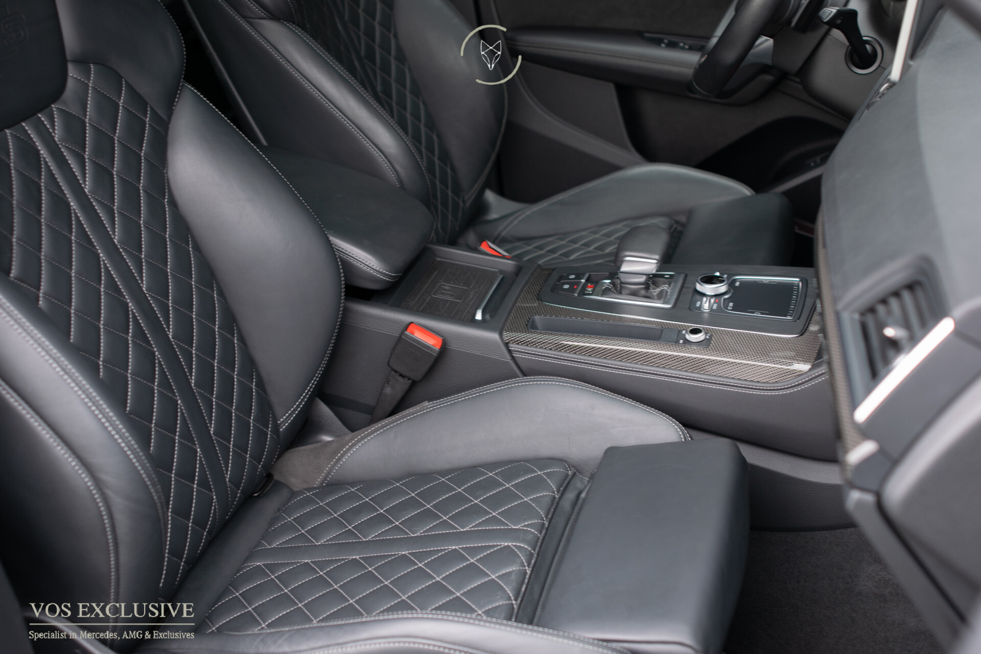 Audi SQ5 3.0 Tdi Quattro ABT | Carbon | B&O | ACC | Ruitleder | Luchtvering | HUD | Standkachel | Blackline | 21" | Matrix LED | New Service Foto 8