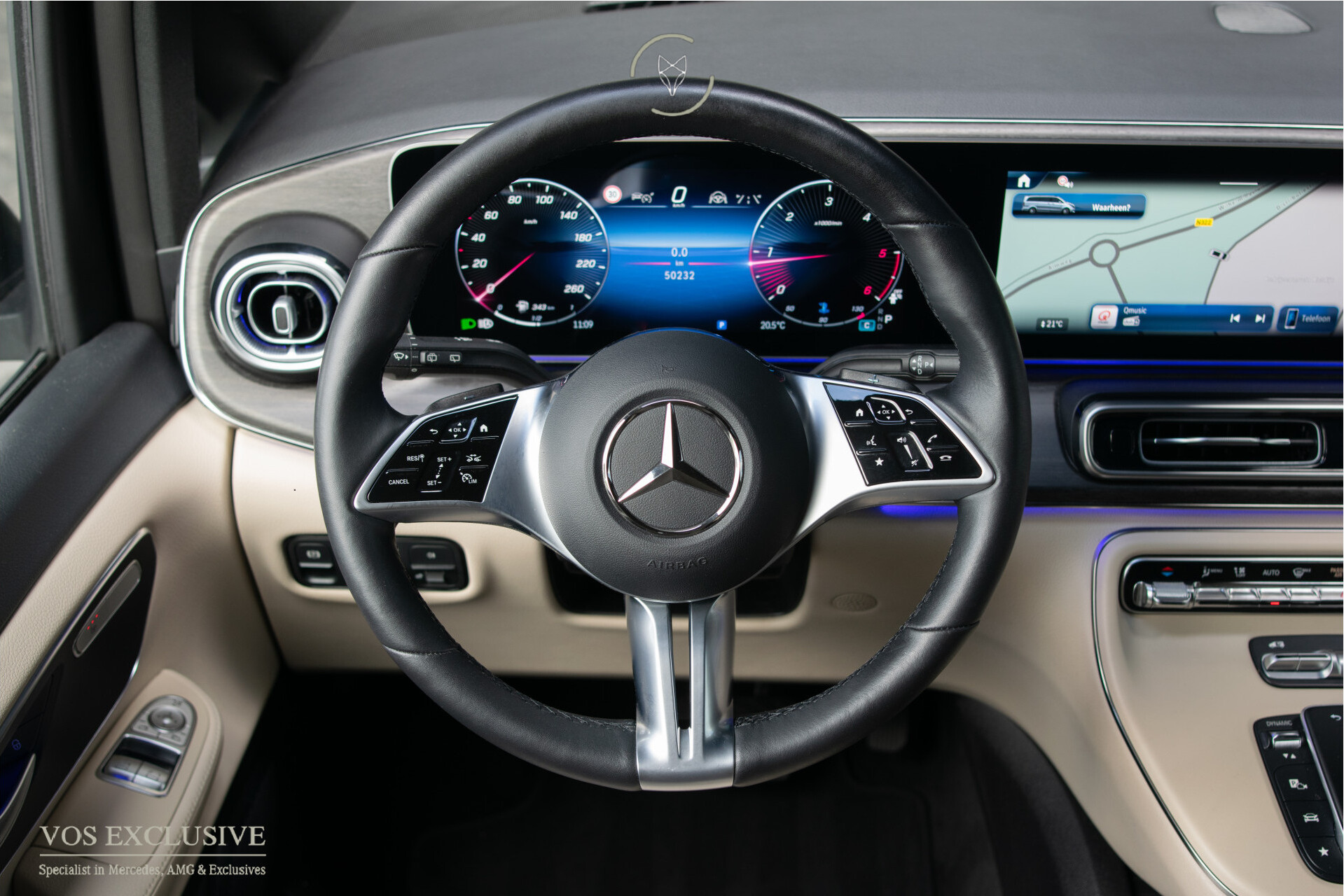 Mercedes-Benz V-Klasse 300 d Extra Lang DC Avantgarde NW MODEL | 20'' Concave | Aerodynamica | MBUX | 360° | ACC | Multibeam | 3x elec deuren | Sidesteps Foto 40