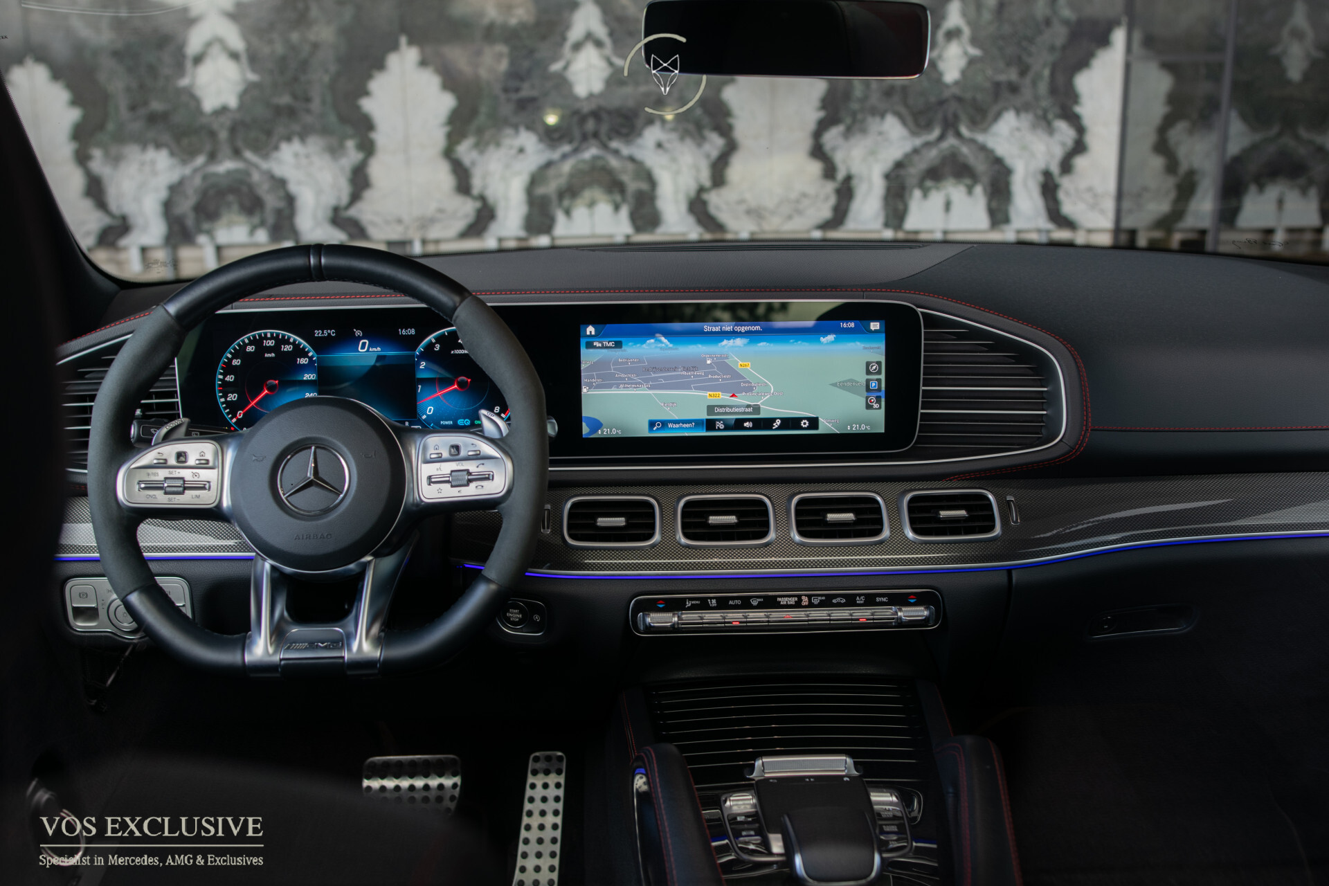 Mercedes-Benz AMG GLE 53 4M+ Grijs kenteken Brabus 500PK | Manufaktur | Burmester | 21'' | Widescreen | 360° | Trekhaak | New service Foto 25