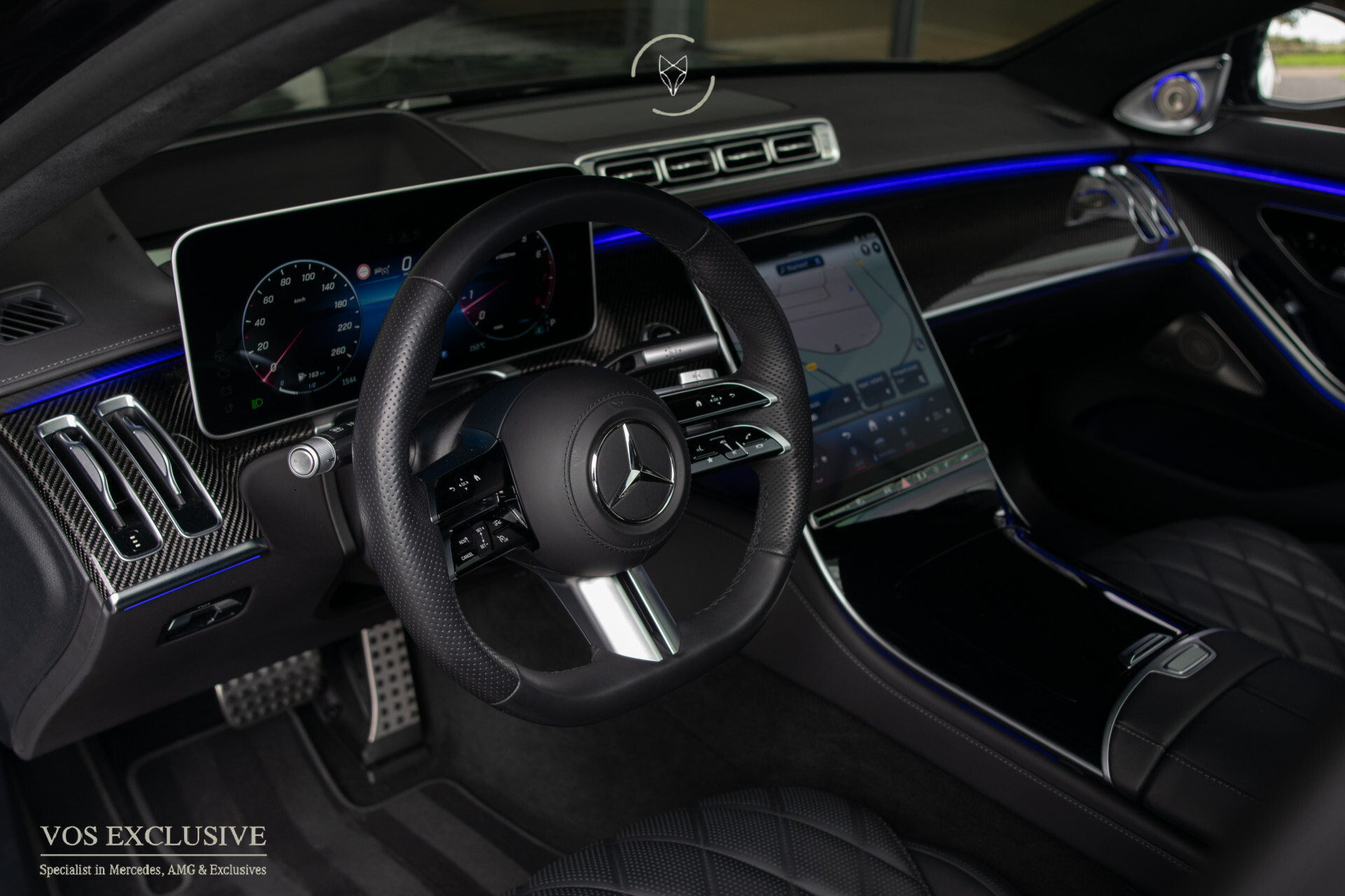 Mercedes-Benz S-Klasse 580 4-M AMG NIEUWPRIJS €269.005 E-Active Body Control | Burmester 4D | Exclusiefpakket | Carbon | 4*Stoelkoeling | Pano | 21" | HUD | Achterasbe Foto 11