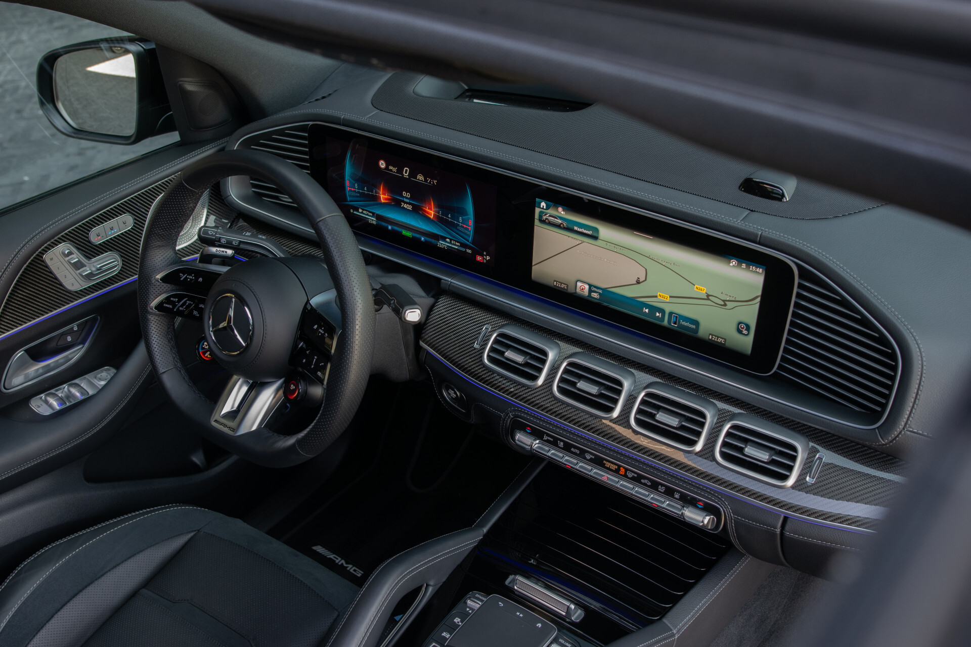 Mercedes-Benz GLE AMG 53 Hybrid 4-M+ MANUFAKTUR Silicium | Carbon | Burmester | Massage | Softclose | ACC | HUD | Trekhaak Foto 20